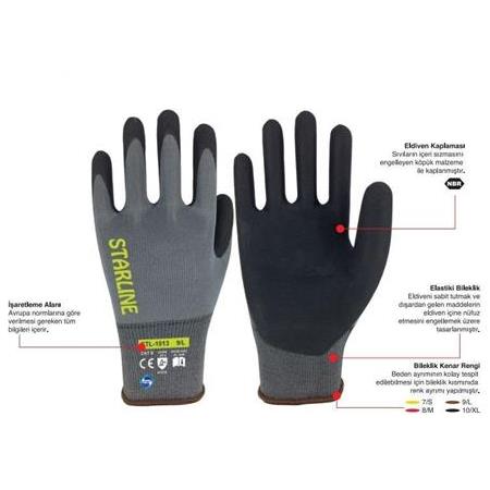 Starline STL-1013 Köpük Nitril Eldiven