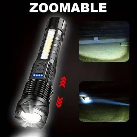 Profesyonel Ultra Güçlü Şarj Edilebilir El Feneri 17 cm