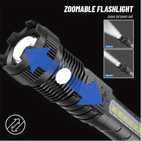 Profesyonel Ultra Güçlü Şarj Edilebilir El Feneri 14 cm