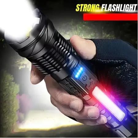 Profesyonel Ultra Güçlü Şarj Edilebilir El Feneri 14 cm